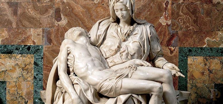 Escultura Miguel Angelo - Una madre y su hijo
